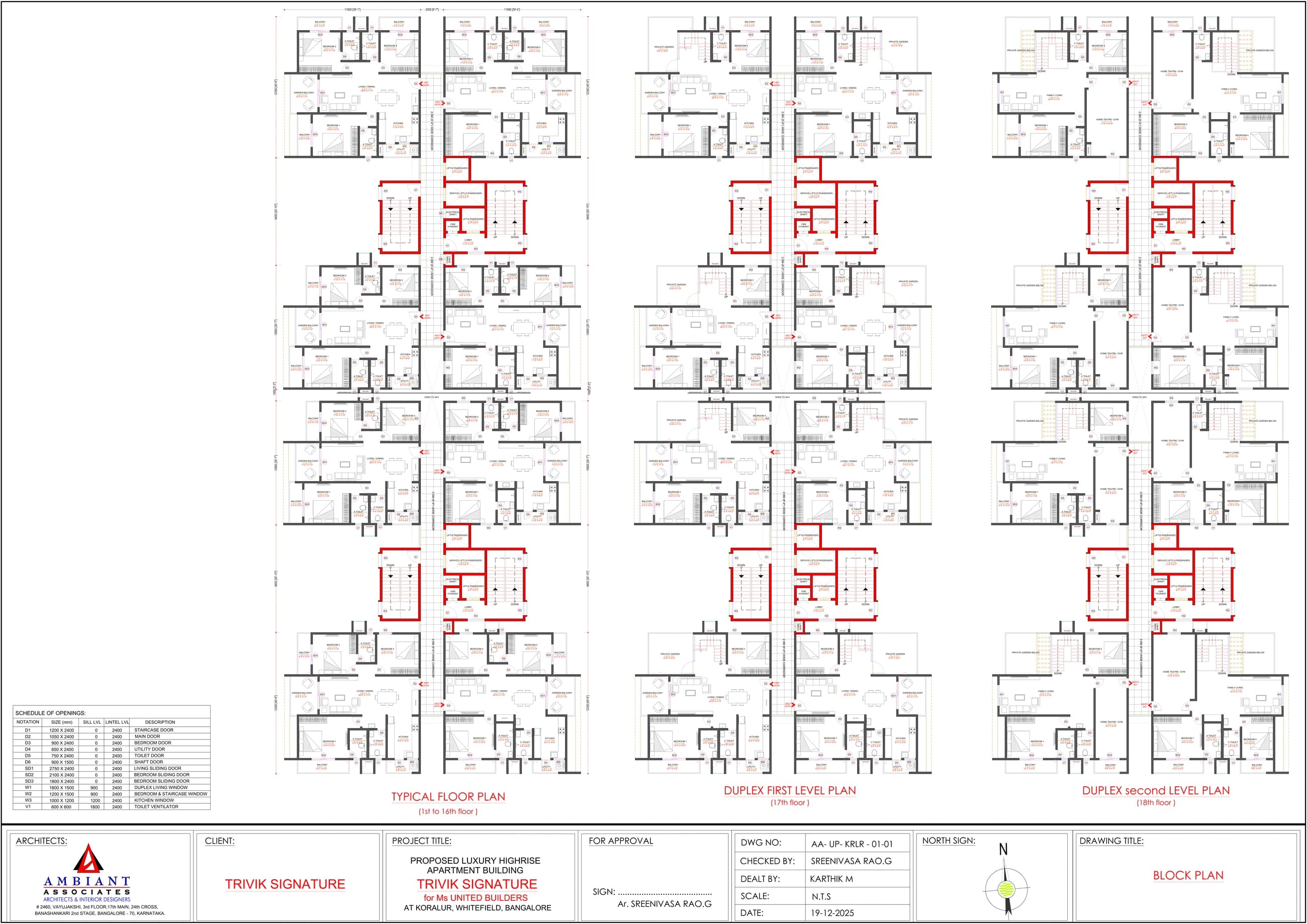 Trivik Signature Floor Plans